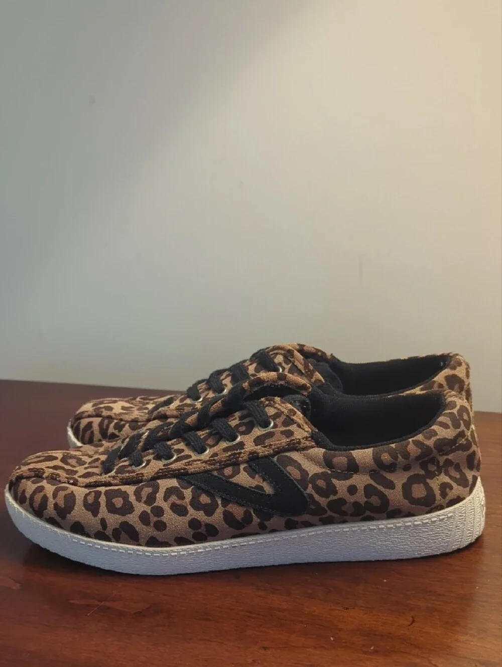 Tretorn Leopard Canvas Sneakers